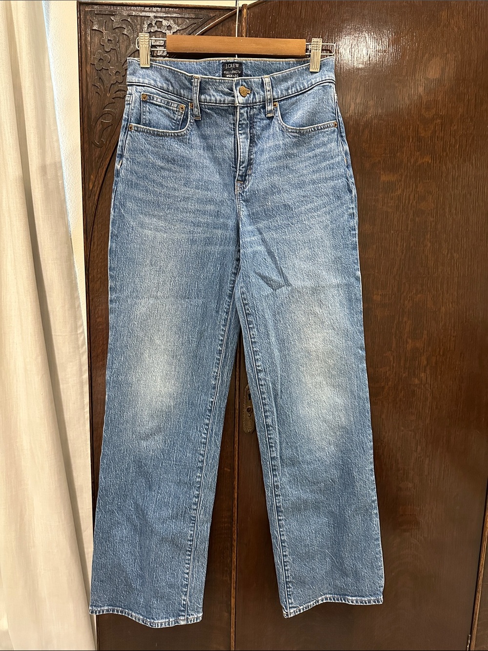 J. Crew Medium Blue Wide-Leg Jeans